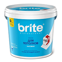 Краска Brite Professional для потолков А 0,9л