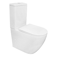 Унитаз-компакт Azario Grado AZ-2141-UQ1 380х665х845 безободковый, слив  скрытый Торнадо