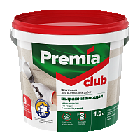 Шпатлевка PREMIA CLUB для внутренних работ Выравнивающая  1,5кг