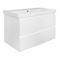 Azario Тумба Мила 90 подвесная 2ящ. белая + раковина Monte tx 90