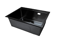 Мойка SANTREK 6045 ПРО ГРАФИТ 600x450х220(3,0mm) + сифон, колландер, дозатор              