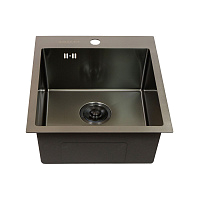Мойка ECO 4348 графит 430*480мм+сифон                                                     