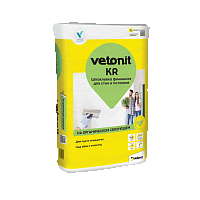 Шпаклевка финишная белая vetonit KR 20 кг