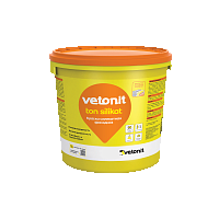 Cиликатная фасадная краска Vetonit ton silikat (Ветонит тон силикат), 25 кг