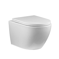 Holler подвесной унитаз Торнадо Next 530*360*350mm белый с сидением м/л