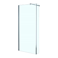 Loranto Душевая перегородка CS-L801 120*195+20,ст.6мм,хром, кронш.80-100