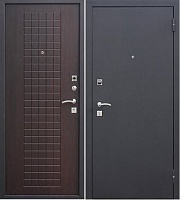 Дверь стал ГАРДА МУАР венге 960*2050 правая 8 мм