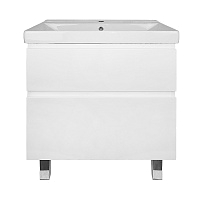 Azario Тумба Мила напольная 70Н 2ящ. белая + раковина Tempo 70 матовая