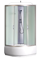 Loranto Душевая кабина CS-6690-F 90*90*215, высокий поддон 40см, матовая, стекло 4мм