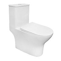 Унитаз-компакт Azario Terni AZ-8618T моноблок с сидением дюропласт м/л