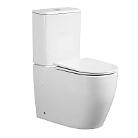 Унитаз-компакт Azario BONELLE AZ-1229A безободковый, слив  Торнадо,сидение микролифт