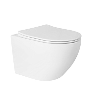 Holler подвесной унитаз Point T 490*360*360mm белый с сидением м/л