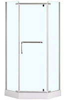 Loranto Душевой уголок CS-816S 90*90*200,трапеция,прозр.ст.8мм, БЕЗ ПОДДОНА