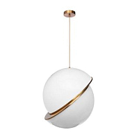 Подвесной светильник шар(белый/золото) d200 