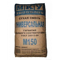 Цементно-песчаная смесь М-150 25кг