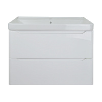 Azario Тумба Lotos 70/2 подв. белая 2 ящика + раковина Monte 70                           