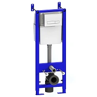 Сет Уклад СИ01.04.54.10.0 инсталляция + кн.узкая белая + унитаз Holler Como Торнадо м/л