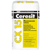 Цересит CX 15 цементная монтажная смесь 25 кг/48