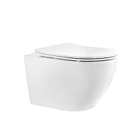 Holler подвесной унитаз Wall T 535*360*360mm белый с сидением м/л