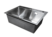 Мойка SA D6045S satin 600x450х220(3,0mm)+сифон,колландер,дозатор