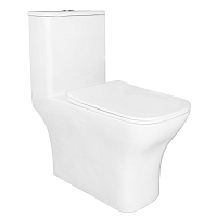 Унитаз-моноблок Azario Lodi AZ-8617 безободковый,,сидение микролифт