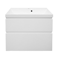 Azario Тумба Viola 80/2 Белый, 2 ящика, 800х450х650 подвесная с раковиной Астория 80